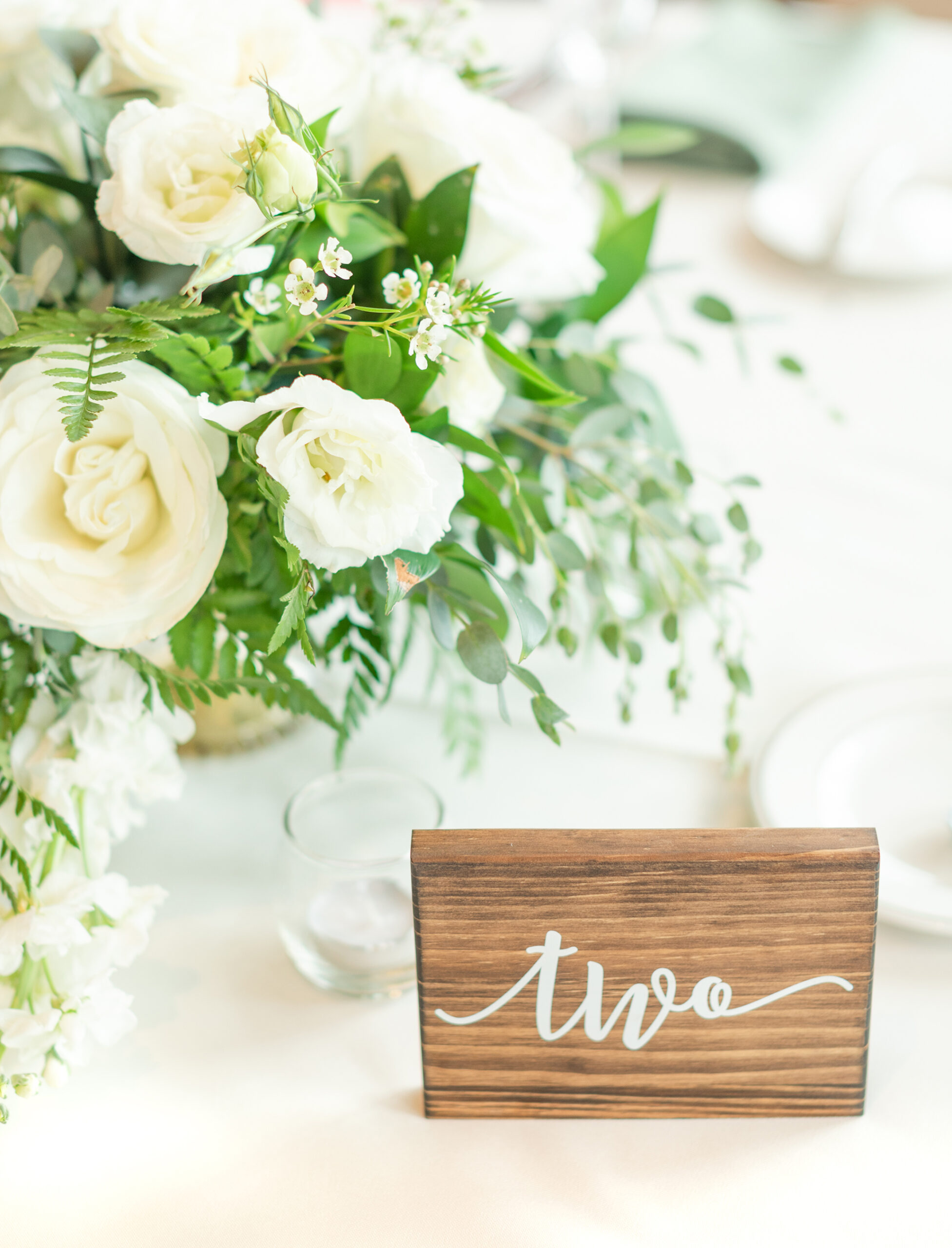 wedding details at sanctuary golf course